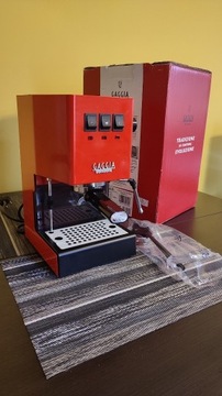 Ekspres Gaggia Classic Lobster Red pomarańczowy