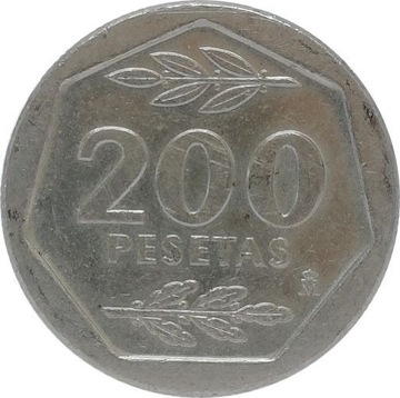 Hiszpania 200 pesetas 1987, KM#829