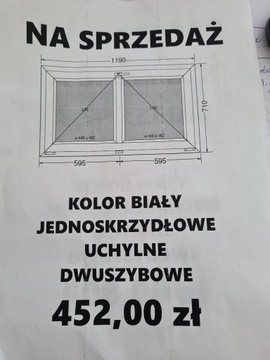 OKNO PCV  białe