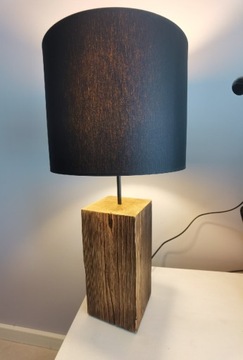 Lampa stołowa/nocna drewniana