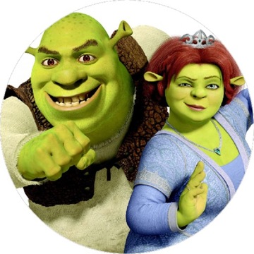 OPŁATEK NA TORT SHREK FIONA POSTAĆ BAJKA OGR