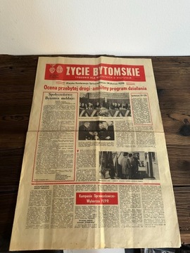 gazeta PRL: Życie Bytomskie 1979 - propaganda PZPR