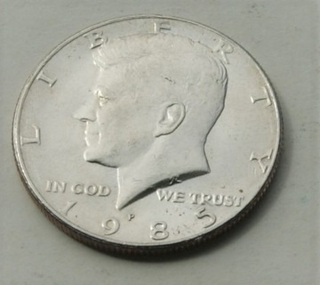1/2 dolar 1985 P half dollar Kennedy Stan!!
