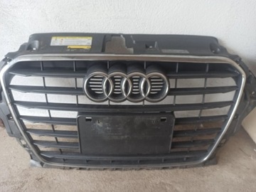 Grill Audi a3 8v, uszkodzony, emblemat ok