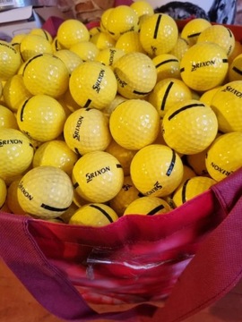 Używane piłki golfowe 30 mix Srixon żółte