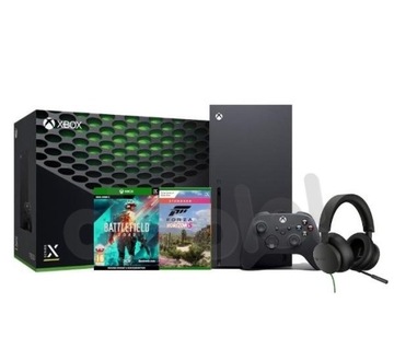 Nowy Xbox Series X 1TB + 2 Gry + Słuchawki Gwaranc