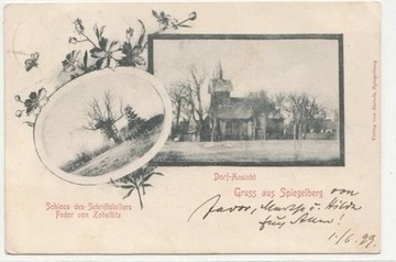 POŹRZADŁO Spiegelberg Świebodzin pałac zamek 1899