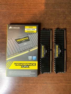 Pamięć Ram DDR4 8gb 3000MHz Corsair Vegance 2x4GB