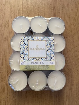 Candra świeczki zapachowe 24szt vanilla