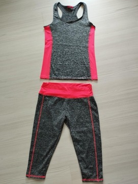 TOP LEGGINSY KOMPLET FITNESS DAMSKI 