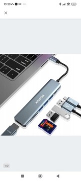 Adapter USB-c  7 w 1 HDMI, sd/tf , USB 3.0 , PD