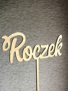 Roczek topper złoty 