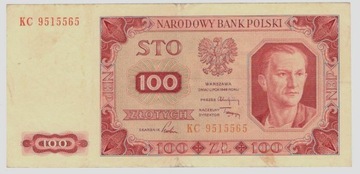 100 złotych 1948 seria KC