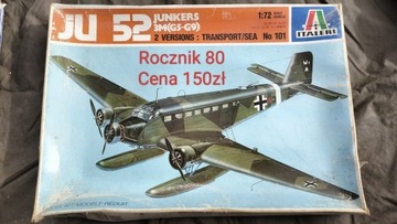 Junkers ju - 52 1:72 rok 1980