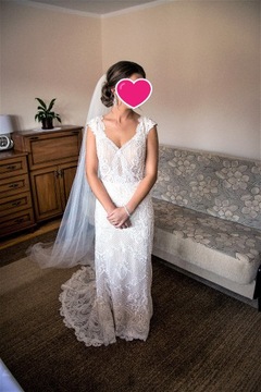 Suknia ślubna - przepiękna koronka