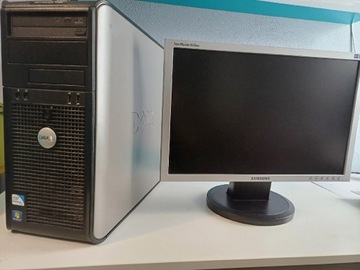 Komputer stacjonarny Dell z Monitorem samsung 24 cali