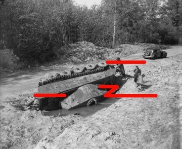 Tiger II zniszczony we Francji lub Belgii