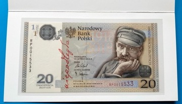 20 zł - Niepodległość - Piłsudski - RP0015533