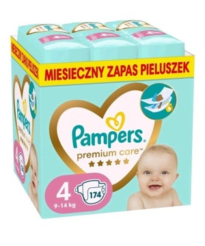 Pieluszki Pampers Premium Care 4 174 MEGA PAKA!!!