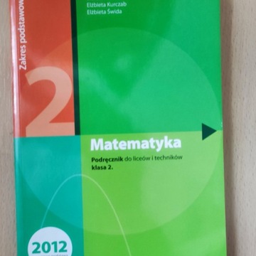 Matematyka 2 Podręcznik Zakres podstawowy Elżbieta