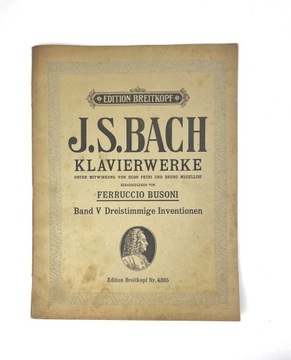 NUTY. Bach. Klavierwerke. Inventionen.