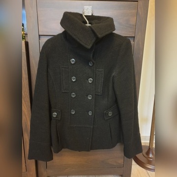 Płaszcz kurtka flauszowa Reserved 38 czarna