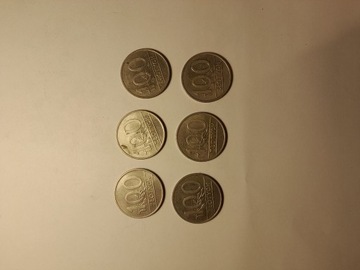 Moneta  obiegowa 100  zł  