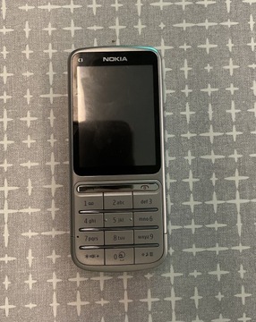 Nokia C3-01 srebrna uszkodzony wyświetlacz