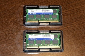 Pamięci 2x2GB DDR3 do laptopa (dual channel)
