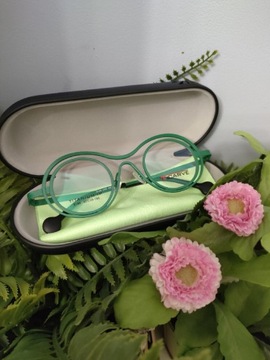 Okulary oprawki zielone j Sabine Be vintage retro