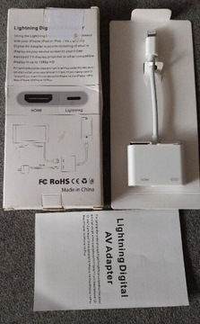 Cyfrowy adapter do iPhone, 1080p, hdmi