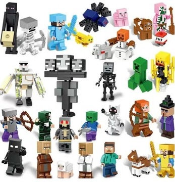 Klocki Figurki Minecraft Zestaw Figurek