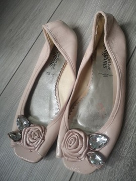 Buty baleriny brudne używane obuwie fetysz stóp 
