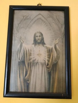 Stary obraz z Jezusem