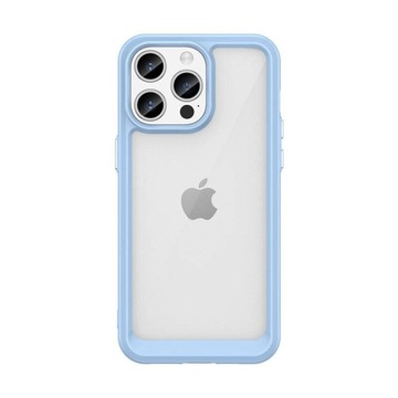 Etui z  ramką do iPhone 15 Outer niebieskie