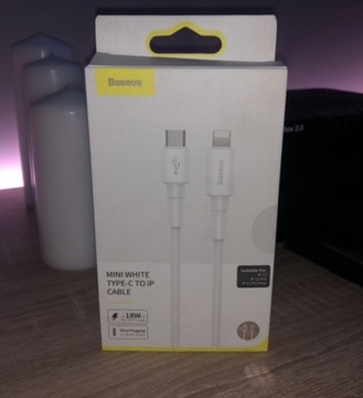 Kabel Lightning USB C szybkie ładowanie iPhone