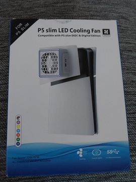 Chłodzenie konsoli Ps5 slim LED Cooling Fan