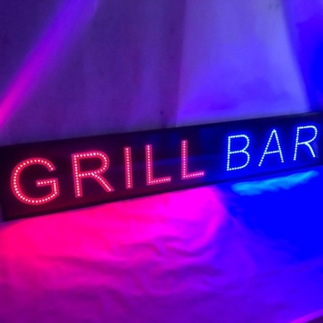 Reklama diodowa LED GRILL BAR 220X40 cm zewnętrzna