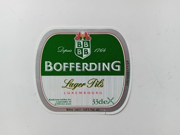 Etykieta piwa z Luksemburga