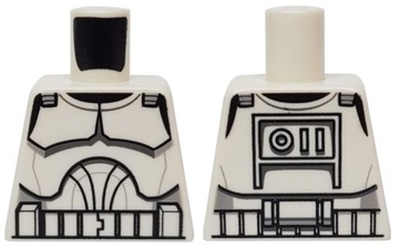 Lego 973pb0510 tors star wars klon biały