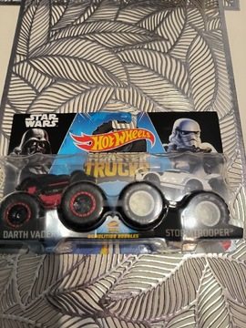 Monster truck , dwupak hot wheels star wars 