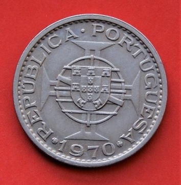 5 Escudo 1970 r  - Timor Portugalski  Stan!