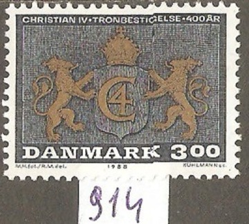Herb króla Christiana IV Mi-914 Dania