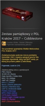 Zestaw pamiątkowy z PGL Kraków 2017 – Cobblestone