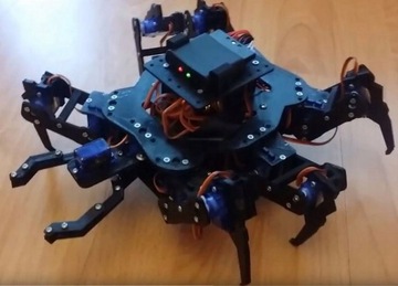 Hexapod robot pająk PS2 kontroler, serwa, zestaw