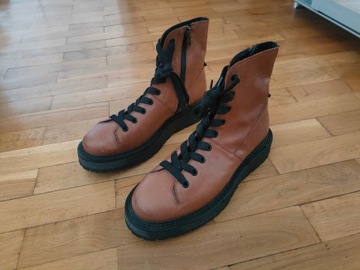 Buty Neil Barrett Pierced Leather Combat Boots