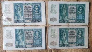 50 zł 1940r serie A,B,C,D