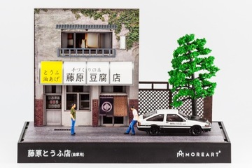 Initial D Diorama Fujiwara Tofu Shop MoreArt 1:64