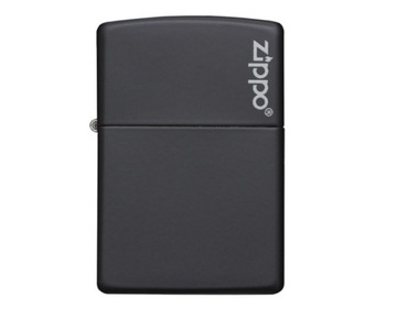 Zapalniczka Zippo Black Matte z logo