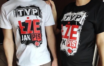 TVP łże jak PiS koszulka tshirt